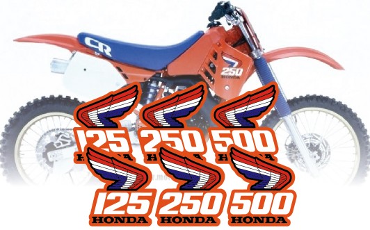 1987 OEM REPLICA HONDA DECALS