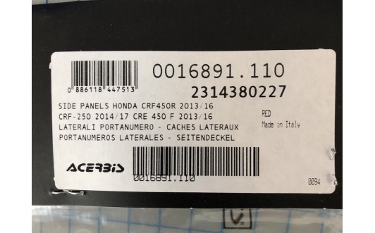 '14-'16 CRF RED SIDE PLATES