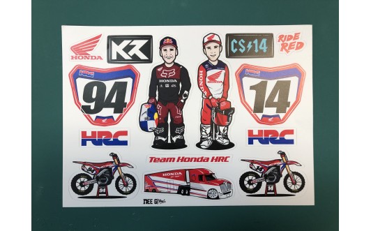 2019 Team Honda HRC Sticker Sheet