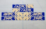 1992 OEM CR SHROUD and SWING ARM DECALS.