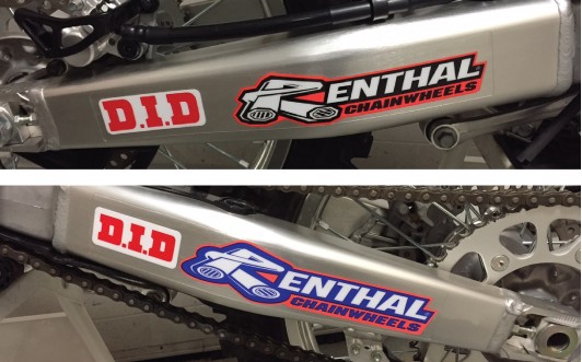 Renthal/D.I.D. Swing Arm Decals